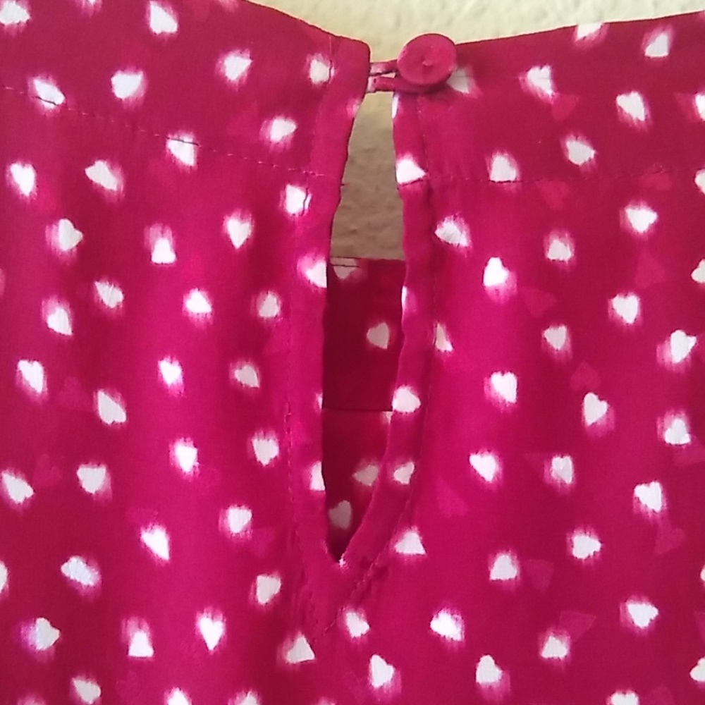 Rebecca Taylor Red Floral Eyelet Top - Picture 8 of 9